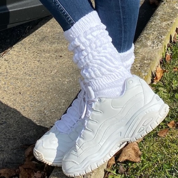 2 Pair of slouch Socks Scrunch socks! Original Retro Heavy Slouchy Socks - Picture 14 of 16